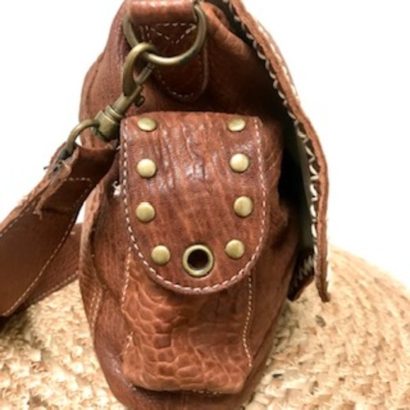 Fleur-de-lis Royal Plush Leather Bag - Picture 7 of 15